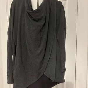 Athleta gray hooded sweatshirt